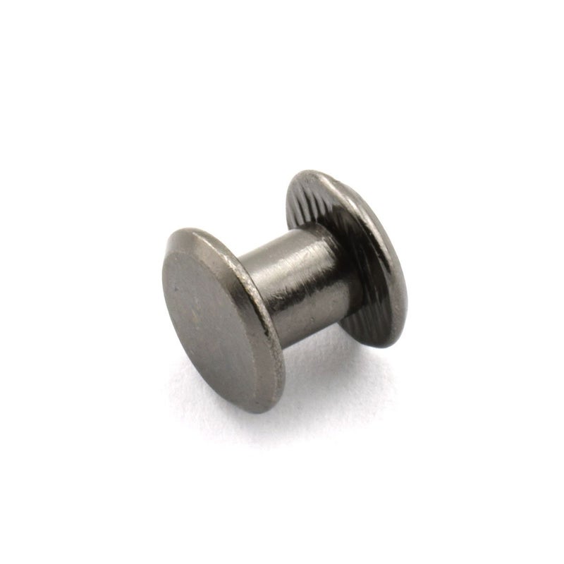 LQ Industrial 120pcs Chicago Screw Slotted Philip Head Binding Screws Rivet Book Binding DIY Leather Craft Assembly Bolt 5x6mm Black - Image 4